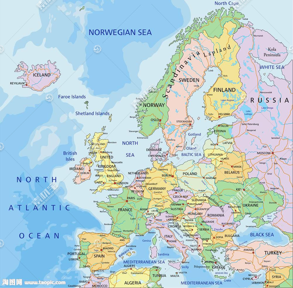 欧洲地图矢量图片(图片ID:1023134)_-其他-生活百科-矢量素材_ 素材宝scbao.com