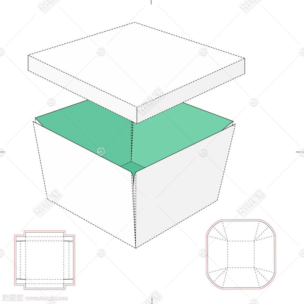 正方形包装盒设计矢量图片 图片id 5563 包装设计 广告设计 矢量素材 素材宝scbao Com