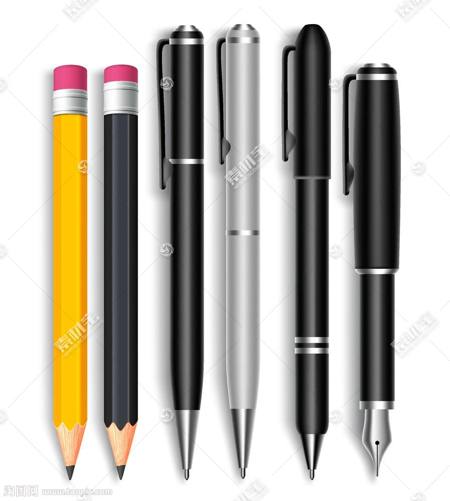 钢笔和铅笔矢量图片 图片id 学习教育 生活百科 矢量素材 素材宝scbao Com