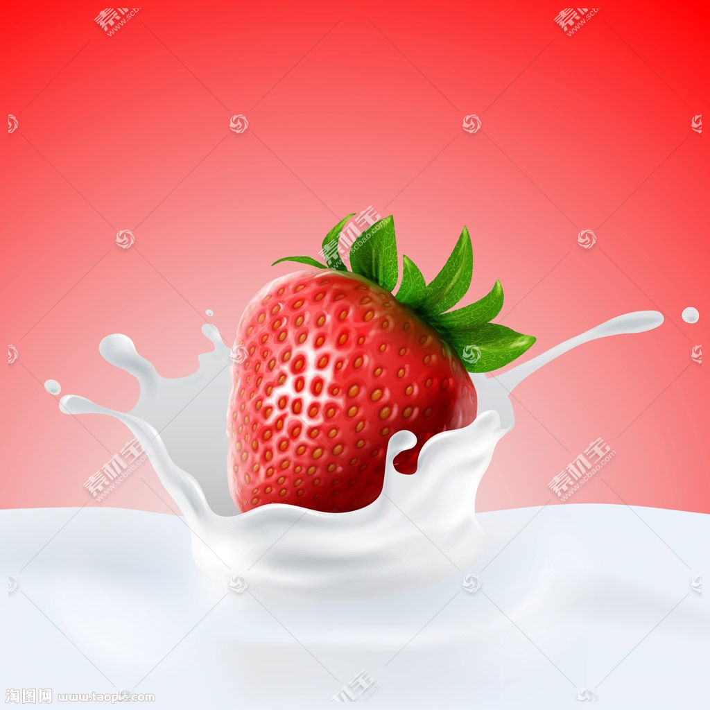 草莓牛奶图片素材-编号06885843-图行天下