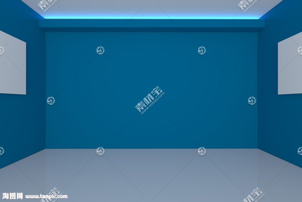 青色房间透视效果图片素材 图片id 其它类别 背景花边 高清图片 素材宝scbao Com