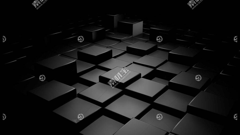 黑色3d立体方块背景图片素材 图片id 269 其它类别 背景花边 高清图片 素材宝scbao Com