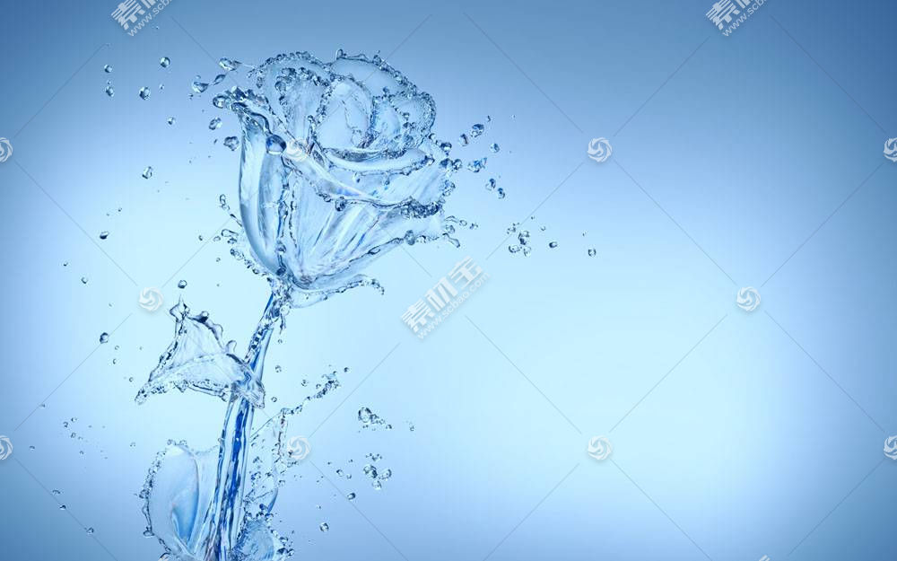 花朵造型水珠背景图片素材 图片id 其它类别 背景花边 高清图片 素材宝scbao Com