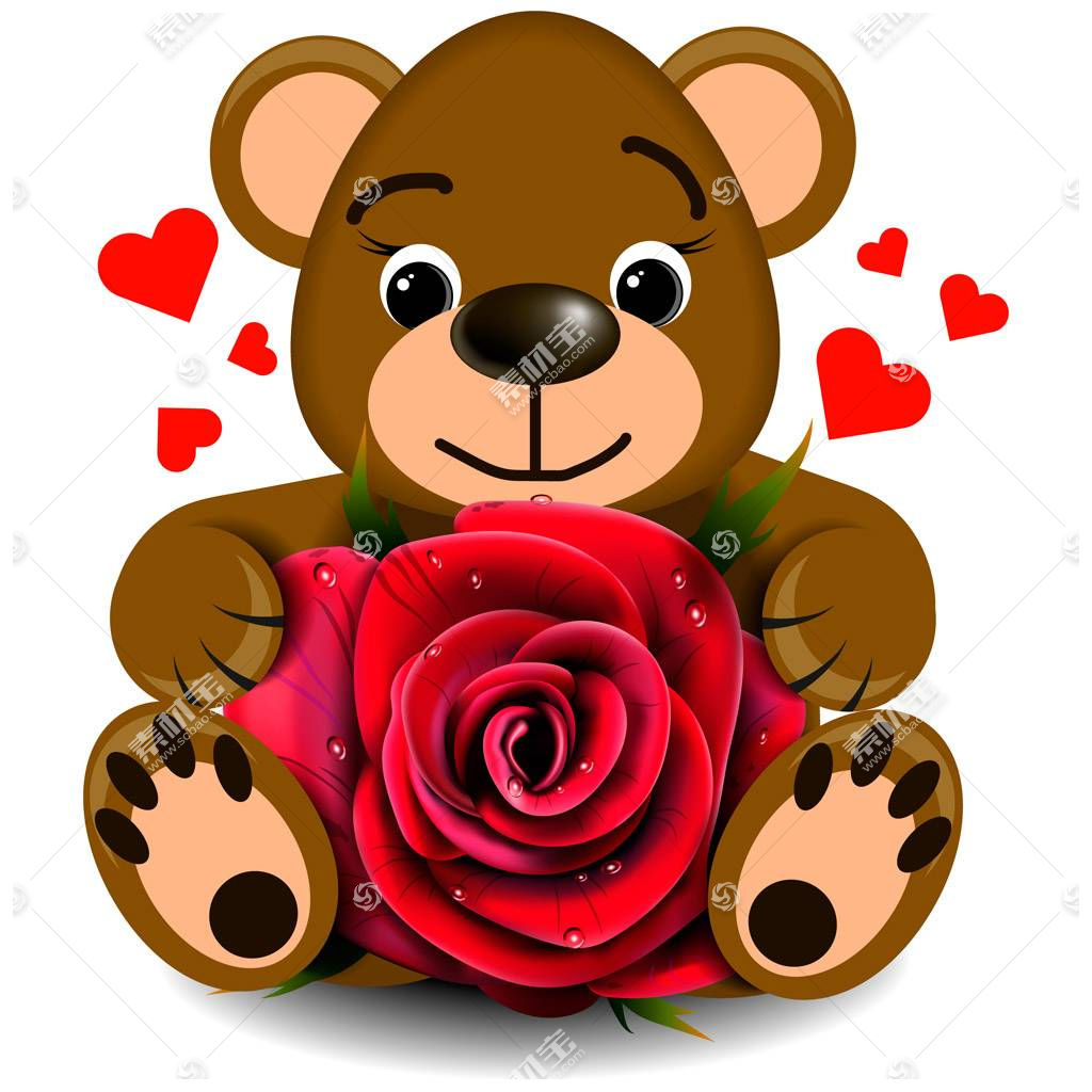 40cm玫瑰花小熊rosebear永生泡沫花玫瑰熊礼盒抱心25cm玫瑰花熊-阿里巴巴